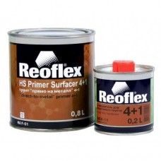 Акриловый грунт для авто Reoflex 4+1, 0,8 л + 0,2 отв., красный