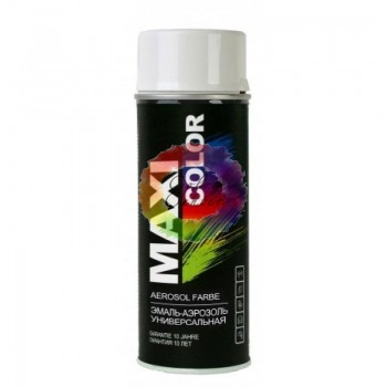  Maxi Color Ral Эмаль аэрозольная универсальная, белая, 400мл