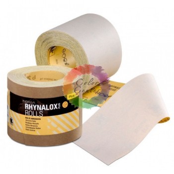 Р400 INDASA RHYNALOX PLUS LINE Износостойкие Рулоны на  Латексной Основе,  115мм х 1м